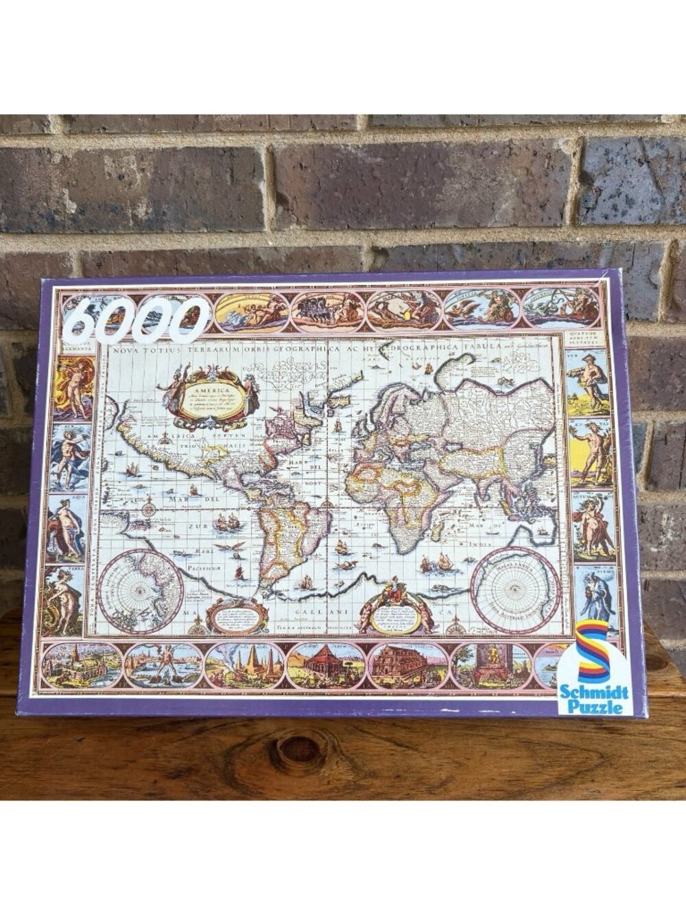 Schmidt, Ancient World Map, Willem Blaeu, 6000 Piece Puzzle Sealed Pieces SEE